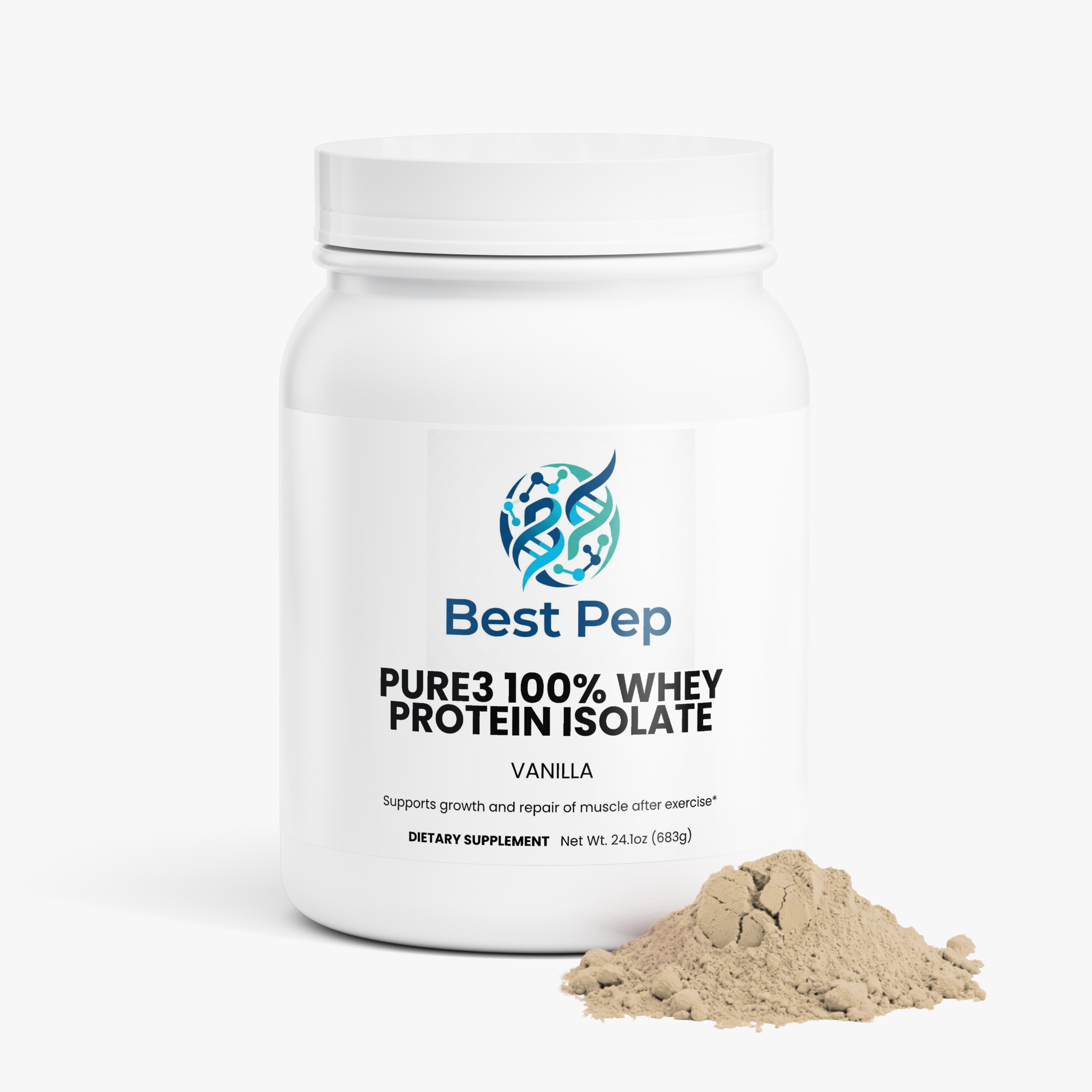 Pure3 100% Whey Protein Isolate (Vanilla)
